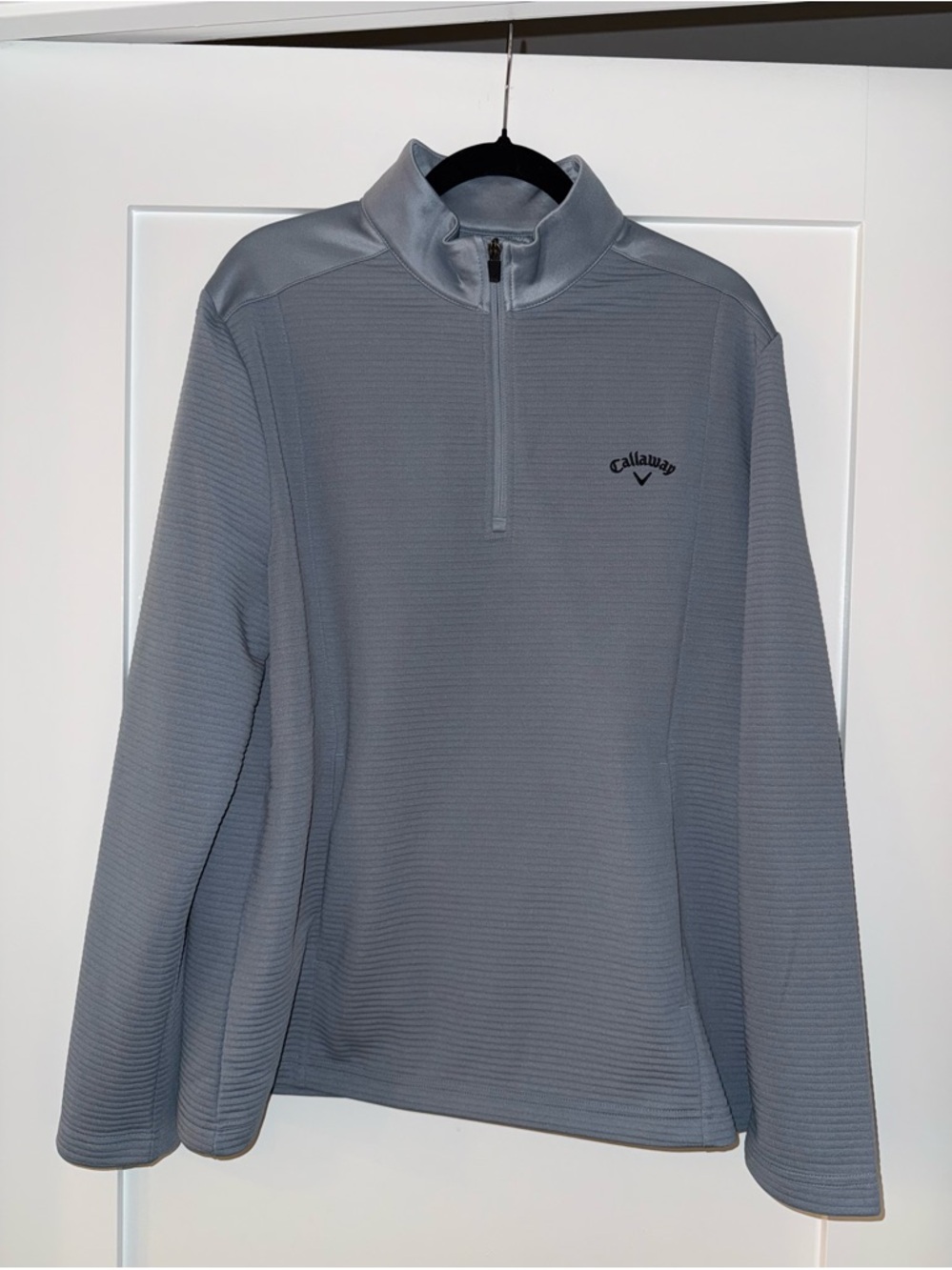 Callaway Men’s Gray Ottoman Quarter Zip Golf Base Layer